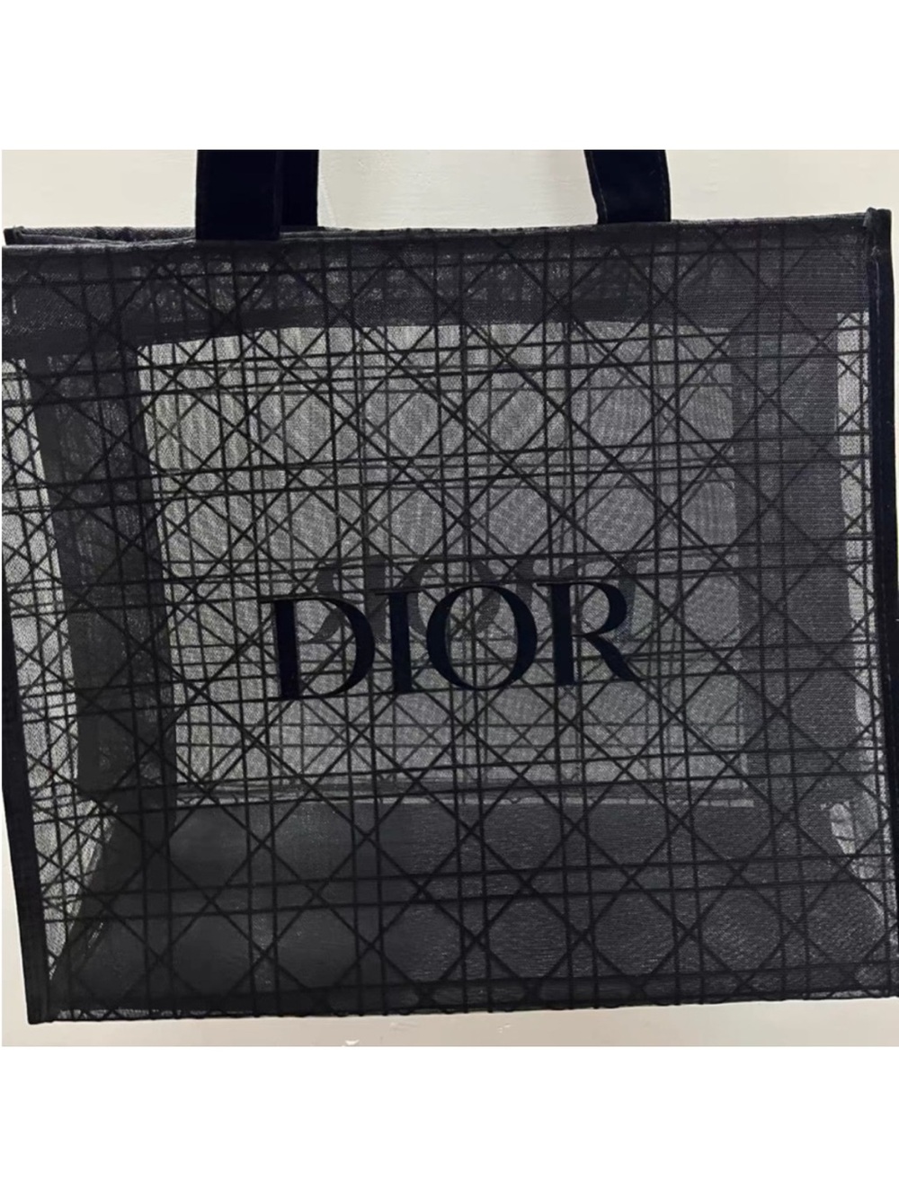 Dior beauty gift black mesh tote - Picture 2 of 7